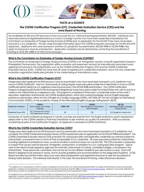CGFNS Certification Program® .